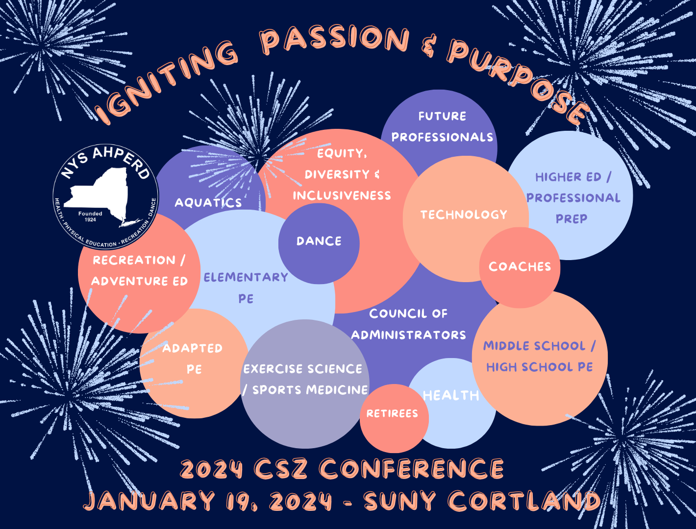 2024 CSZ Conf Logo - Igniting your passion & purpose