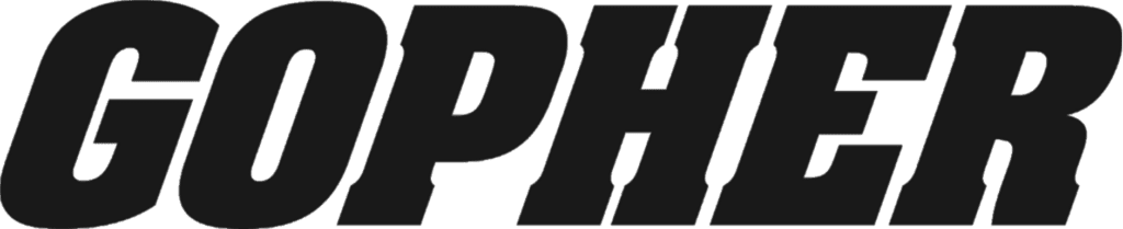 Gopher Black and White PNG